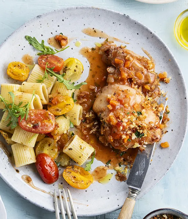 73226 _Kip ossobuco pastaslaatje