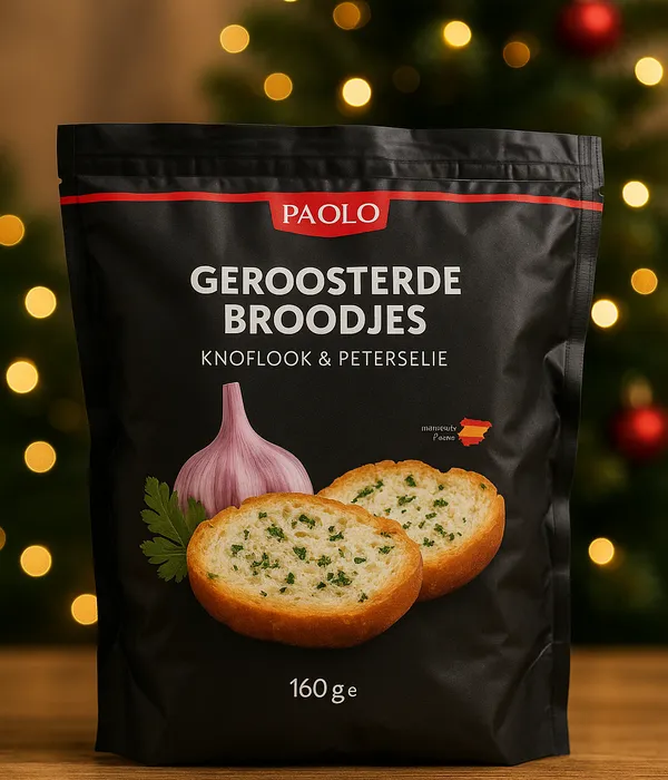 Feestelijke knoflookbroodjes voor aperitief en eindejaarsmenu’s