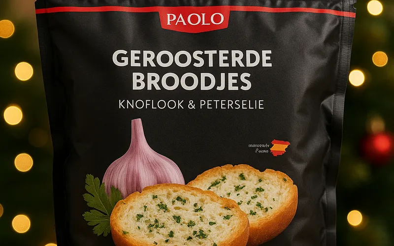 Feestelijke knoflookbroodjes voor aperitief en eindejaarsmenu’s