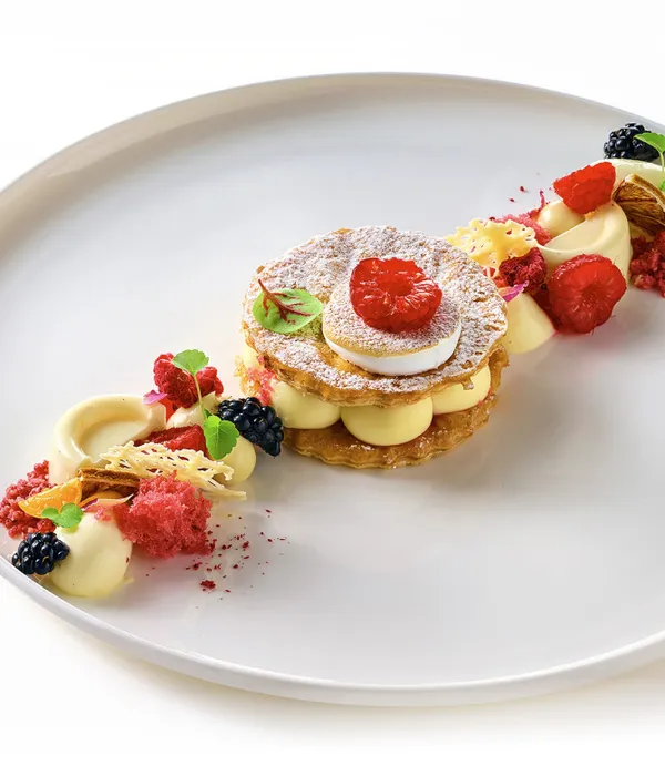 Mille framboise dessert